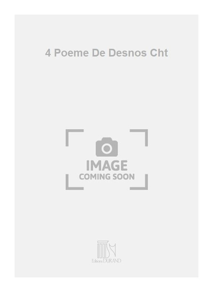 4 Poeme De Desnos Cht
